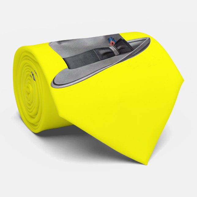 Gravata impressão mens fedora da década de 50 (Rolled)