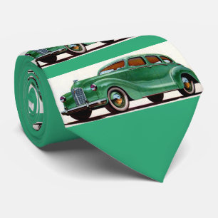 Gravata impressão verde de 1948 Austin Devon