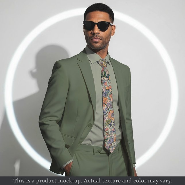 Gravata Impressionist Floral Tapestry Necktie (Criador carregado)