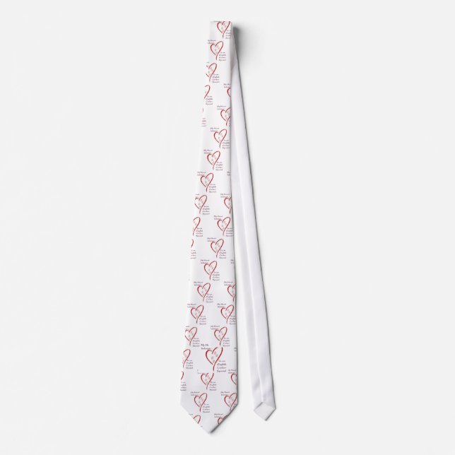 Gravata Inglês Cocker Spaniel Hearts Pertence (Frente)