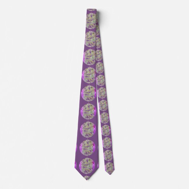Gravata ioginite dançante roxo (Frente)