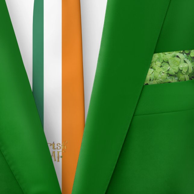 Gravata Irish AF Ireland Flag Narrow Strirow (Criador carregado)