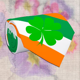 Gravata Irish Flag e Ireland viagem, business/sport
