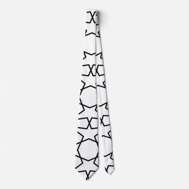 Gravata Islamic Geometric Pattern  Arabic Design   (Frente)