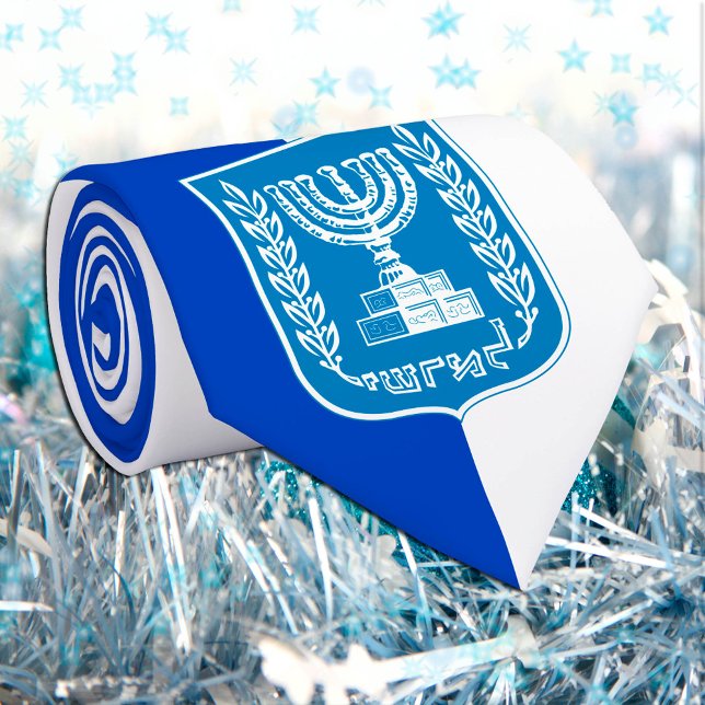 Gravata Israel Flag, Emblem & Israel business / moda (Criador carregado)