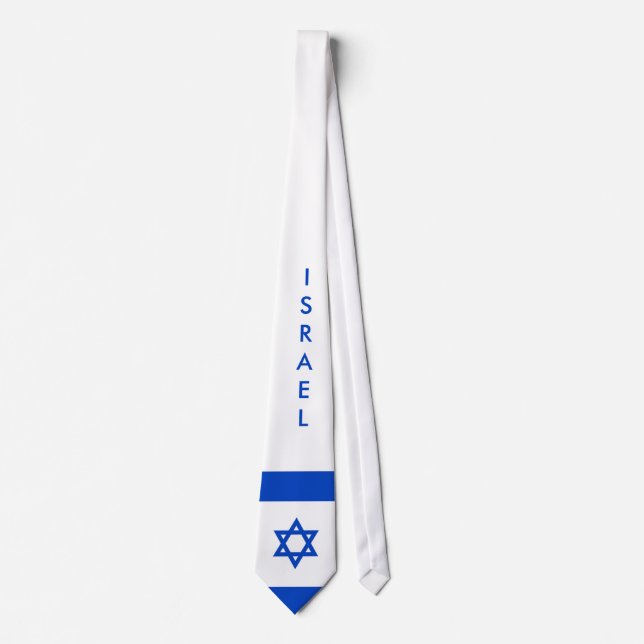 Gravata Israel personaliza o laço da bandeira (Frente)