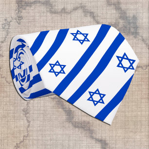 Gravata Israel Tie, moda comercial e bandeira de Israel