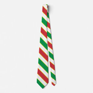 Gravata Itália Flag Colors Elegant Patriotic Neck Tie