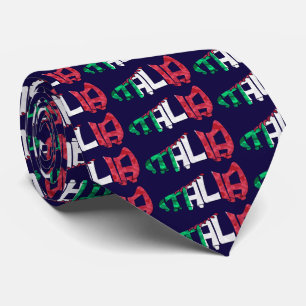 Gravata Itália Futebol Calligram Tie