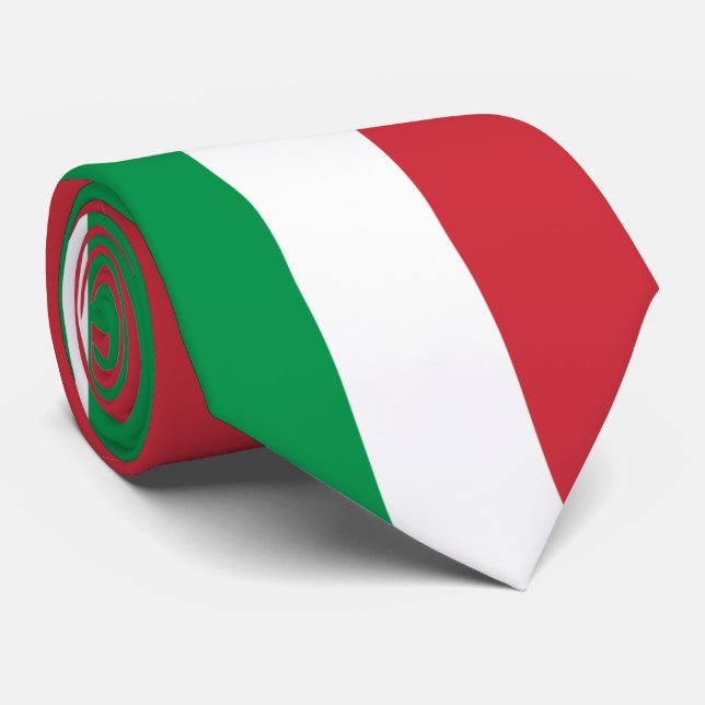 Gravata Italy Flag Italian Pride Europe Country (Rolled)