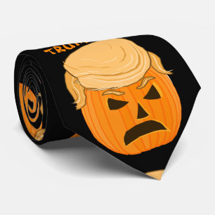 Gravata Jack-o-lanterna engraçada da abóbora de Donald