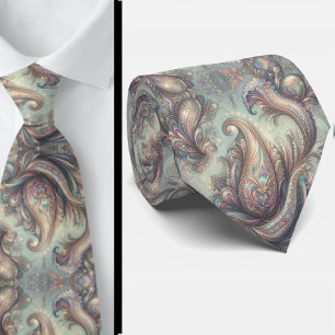 Gravata Jacquard Falso Seda   Luxo Paisley Gentleman's
