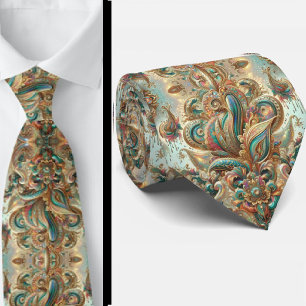 Gravata Jacquard Falso Seda Luxo Paisley Gentleman's