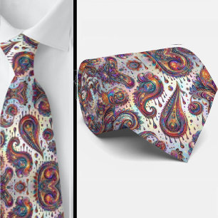Gravata Jacquard Falso Seda Luxo Paisley Gentleman's