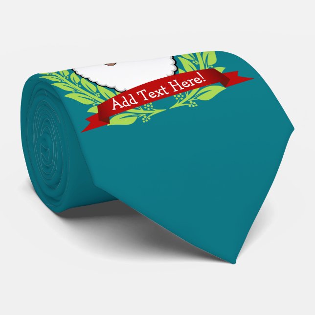 Gravata Jade feito sob encomenda do texto do papai noel (Rolled)