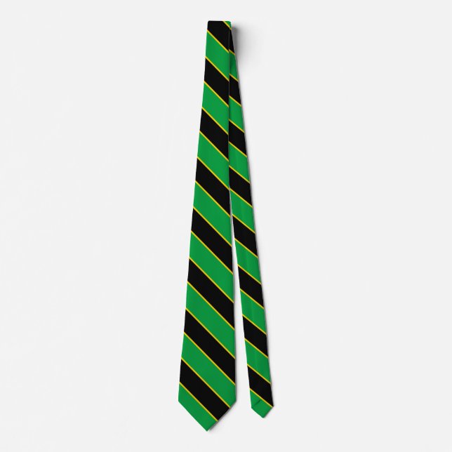 Gravata Jamaica Flag Colors Elegant (Frente)