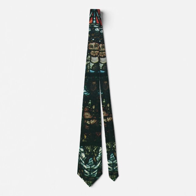 Gravata Janela de vitral de igreja religiosa vintage (Frente)