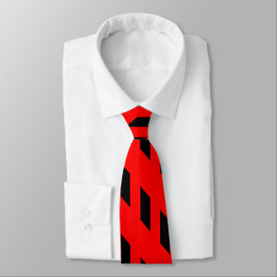 Gravata Janelas do Hi-Rise Red e Black Tie