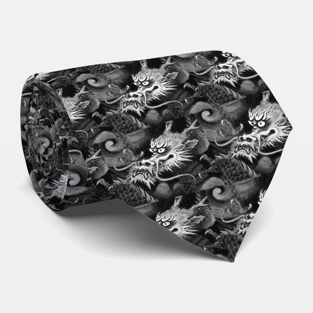 Gravata Japanese Dragon (Rolled)