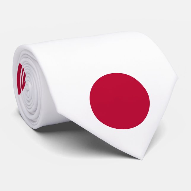 Gravata Japão - Bandeira japonesa - Hinomaru (Rolled)