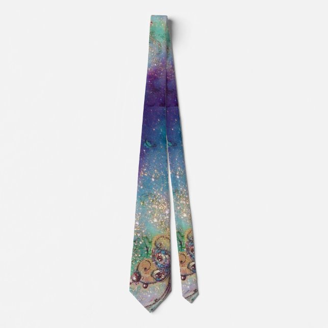 GRAVATA JARDIM DAS SOMBRAS PERDIDAS, MAGIC BUTTERFLY PLANA (Frente)
