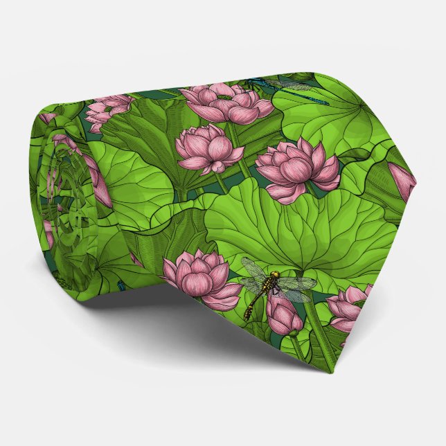 Gravata Jardim Lotus (Rolled)