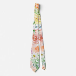 Gravata Jardim romântico Pastel