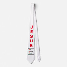 Jesus - Seu Nome Apenas Coluna De Pescoço (Branco)