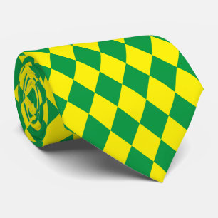 Gravata Jockey Silks Diamond Green Neck