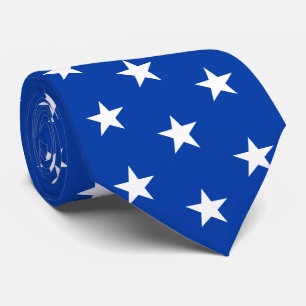 Gravata Jockey Silks Royal Blue com White Stars Derby