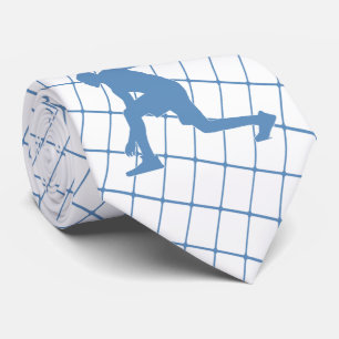 Gravata Jogador de basquete no Blue Check Nectie