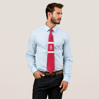 Gravata Jogador de Esportes Vermelho e Preto