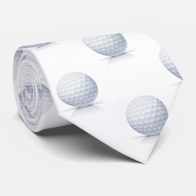 Gravata Jogador de Golfe | Bola de Golfe (Rolled)