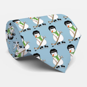 Gravata Jogador de Neve de Hockey