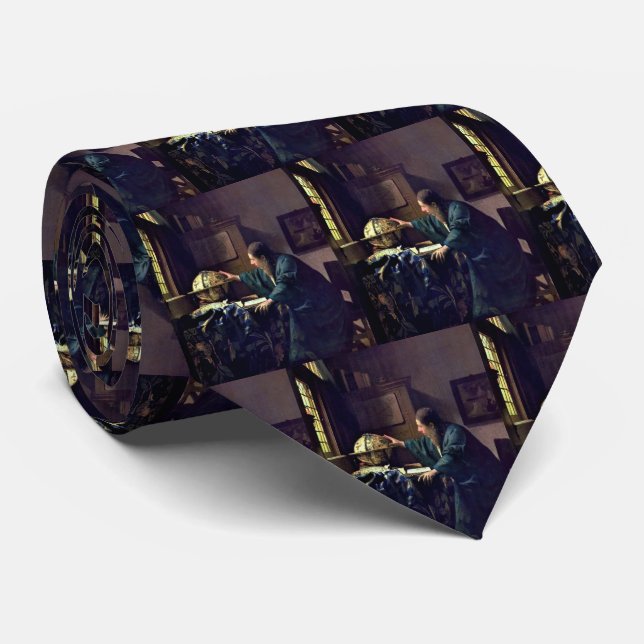 Gravata Johannes Vermeer - O Astronomer (Rolled)
