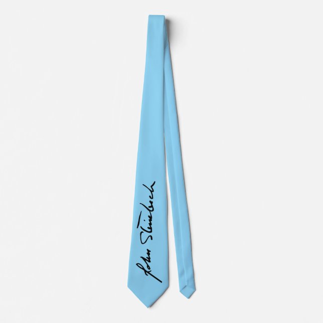 Gravata John Steinbeck Signature Necktie - Blue (Frente)