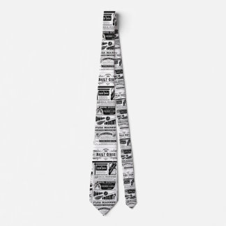 Gravata jornal assustador