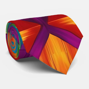 Gravata Kaleidoscope Burst Neck