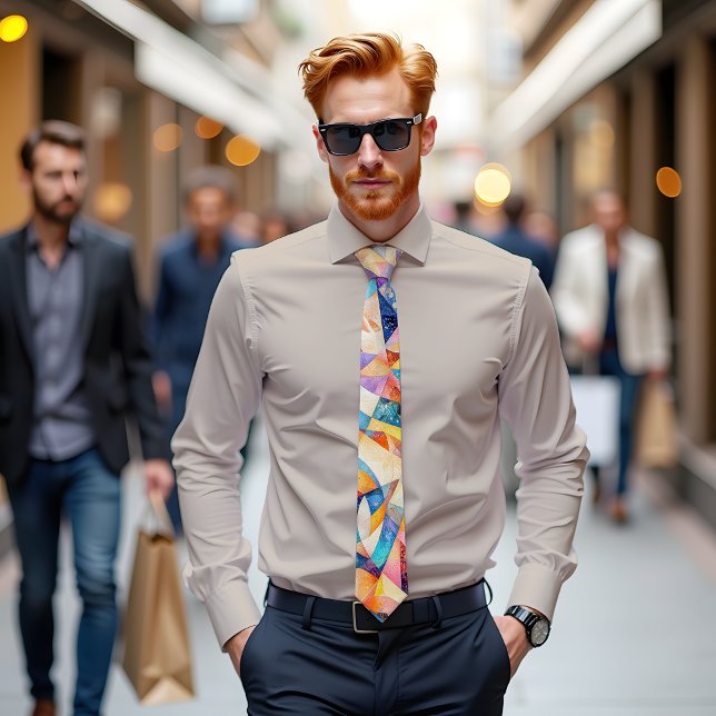 Gravata Kaleidoscope Sonha Abstrato (Criador carregado)