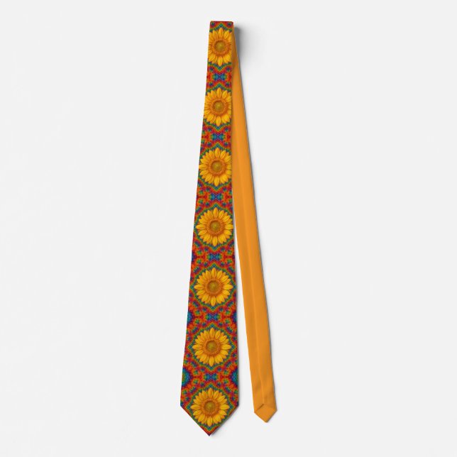 Gravata Kaleidoscope Sunflower Socks Tie (Frente)