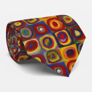 Gravata Kandinsky Color Study of Squares Circles Tie