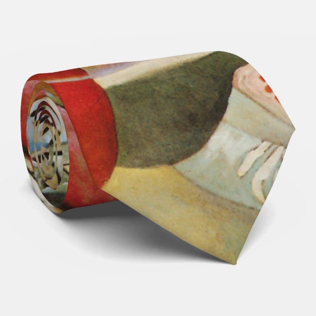 Gravata Kandinsky Composition Abstrato Trabalho de arte (Rolled)