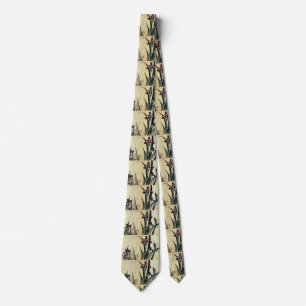 Gravata Katsushika Hokusai's Irises Neck Tie