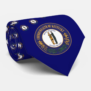 Gravata Kentucky Flag & Seal, Flag do Kentucky