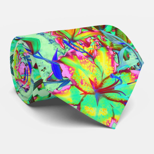 Gravata Key West Lily Neck Tie (Rolled)