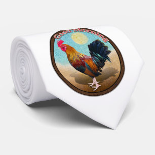 Gravata Key West - Rooster Gypsy Bom Dia Vintage Oval