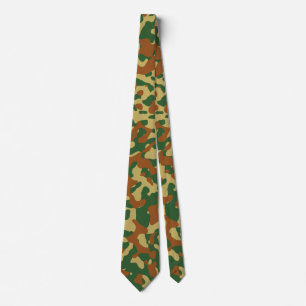 Gravata Khaki Camouflage em Brown e Green