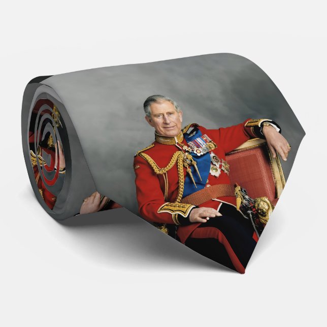 Gravata King Charles III (Rolled)