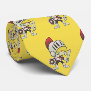 Gravata Knights Team Mascot Futebol Necktie