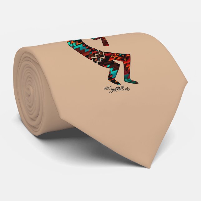 Gravata Kokopelli A Jogar Flute (Rolled)